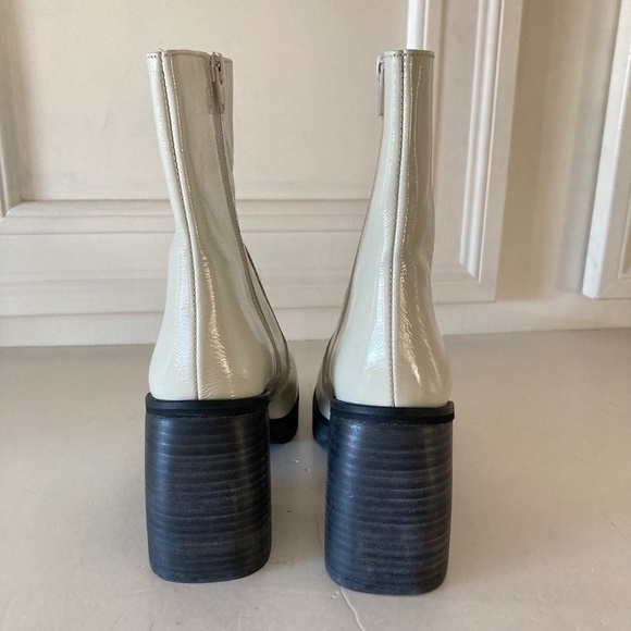 NWOT Free People Ruby White Patent Leather Platform Boots Sz 36.5 - Picture 6 of 8